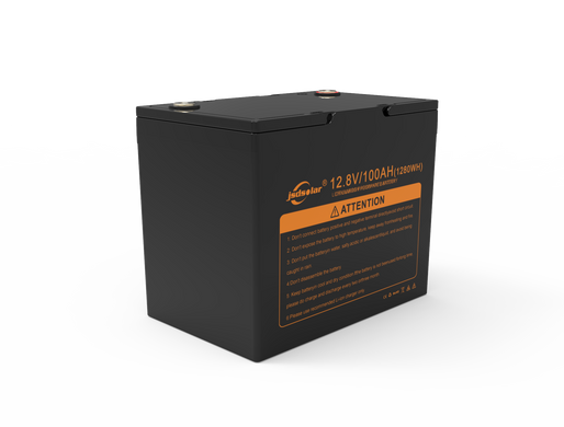 Аккумулятор высокой емкости JSDSOLAR LiFePO4 12V 100Ah Bluetooth
