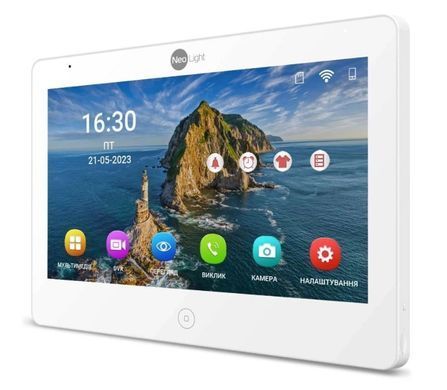 Комплект відеодомофона Neolight NeoKIT IP Pro WF 10: IP відеодомофон 10.1" з Wi-Fi та 2 Мп IP відеопанель