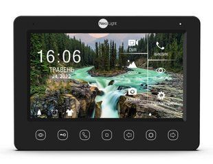 Відеодомофон 7" NeoLight KAPPA+ HD WF Black з детектором руху і записом відео