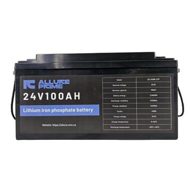 Аккумуляторная батарея ALLURE PRIME LiFePO4 для ИБП CD-24100-LFP 25.6V - 100 Ah