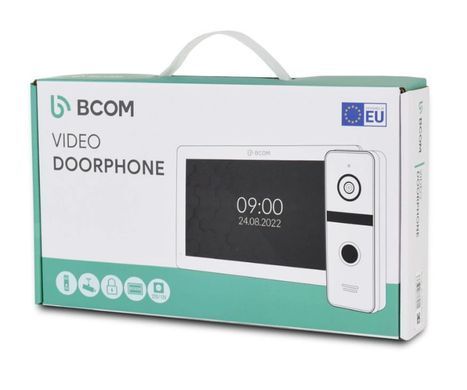 Комплект відеодомофона BCOM BD-480M Black Kit: відеодомофон 4" і відеопанель