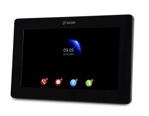 Комплект відеодомофона BCOM BD-770FHD Black Kit: відеодомофон 7" і відеопанель