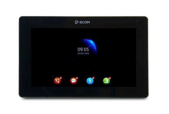Комплект відеодомофона BCOM BD-770FHD Black Kit: відеодомофон 7" і відеопанель
