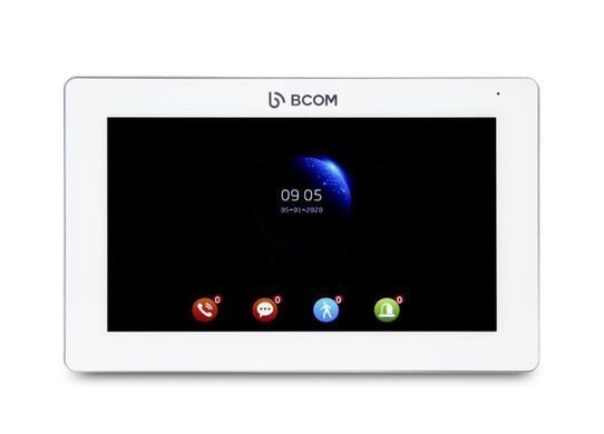 Комплект видеодомофона BCOM BD-770FHD White Kit: видеодомофон 7" и видеопанель