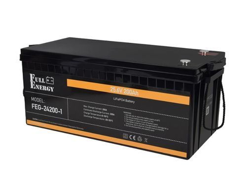 Акумулятор LiFePO4 Full Energy FEG-24200-1 25.6V 200Ah (5120Wh) з Bluetooth для інвертора, ДБЖ та сонячних систем