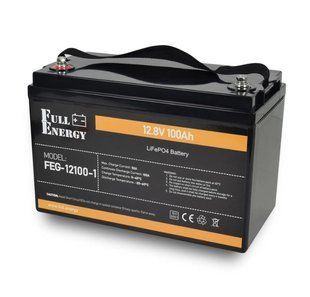 Акумулятор LiFePO4 літій залізо фосфатний 12.8В 100А&middot;год з Bluetooth Full Energy FEG-12100-1