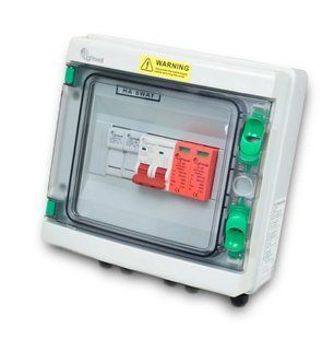 Сонячна PV розподільна коробка LQX1/1DC500VB1-1532-PG, DC 500В 1 вхід 1 вихід, з блискавкозахистом