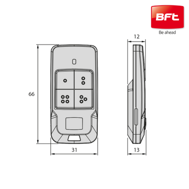 MITTO COOL C4 пульт 4-х канальный, U-Security, 3V, 433,92 Мгц