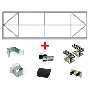 Каркас откатных ворот с квадратным противовесом