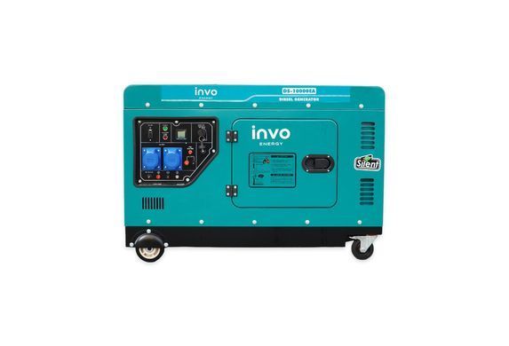 Дизельный генератор INVO DS-10000EA в кожухе, 9/10кВт, 230В