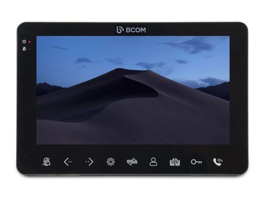 Комплект відеодомофона BCOM BD-780 Black Kit: відеодомофон 7" і відеопанель