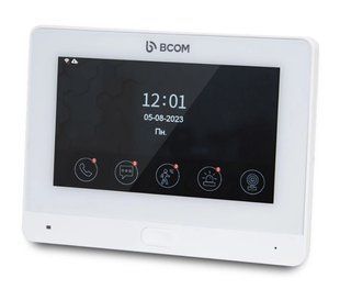 Wi-Fi відеодомофон 7" BCOM BD-760FHD/T White з підтримкою Tuya Smart