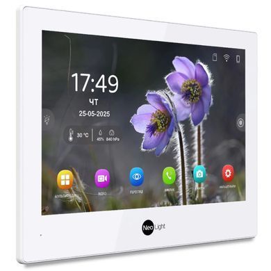 Комплект Neolight ALPHA Hybrid HD KIT Black: гибридный видеодомофон 8" с Wi-Fi и 2 Мп видеопанель